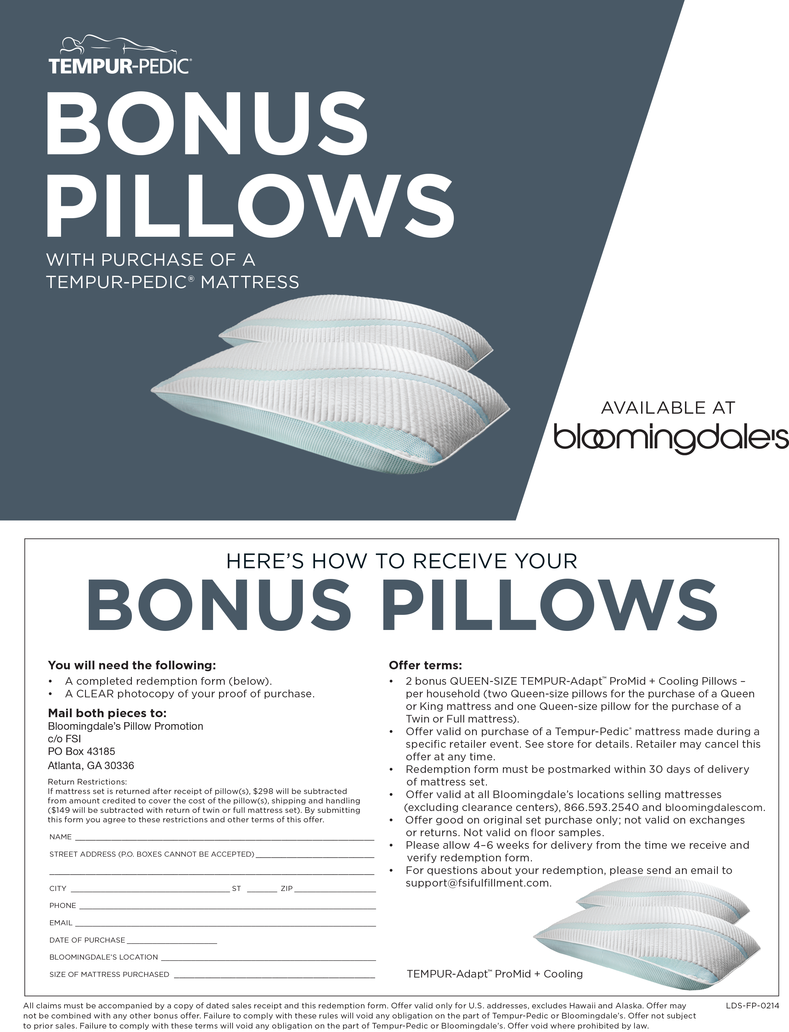 Bloomingdales Bonus Pillow